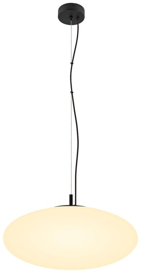 Pendelleuchte SLV OLYPSO 50 E27 1×40W DIM Ø500×200mm schwarz