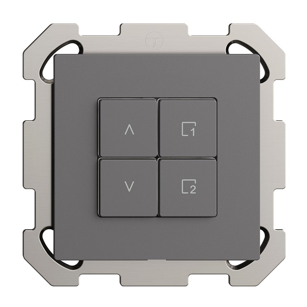 UP-Storenschalter 1K/4T Szene Edue Wiser dunkelgrau