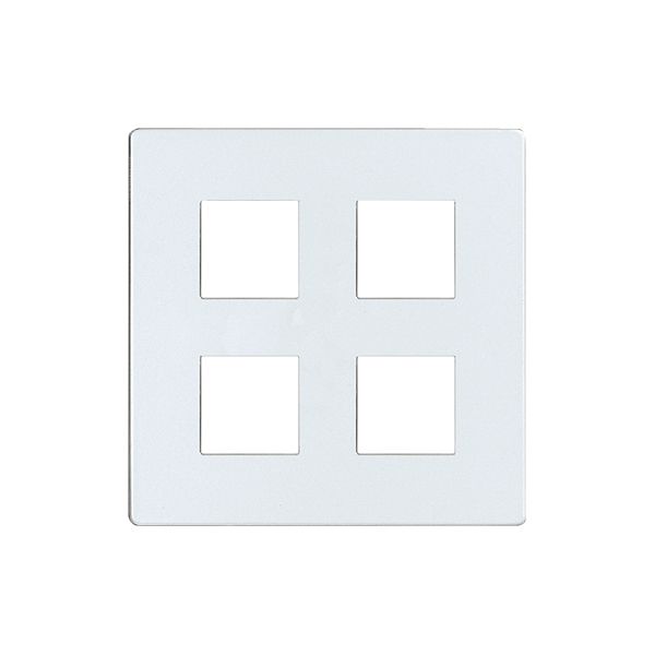 Frontplatte EDIZIOdue elegance für 4×Taster pearl