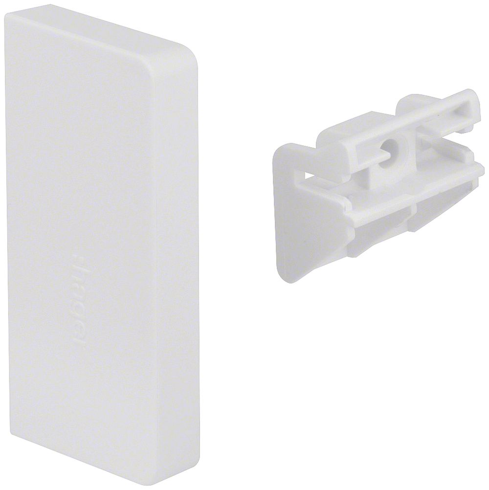 Embout de fermeture Hager pour SL20055 blanc pur avec lèvre flexible