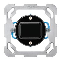 Einsatz zu UP-Schalter basico 3/1L mit Befestigungsplatte schwarz