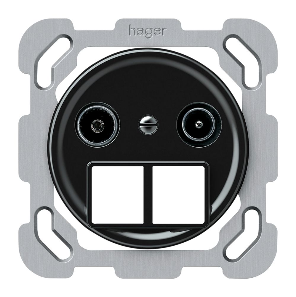 Prise multimédia ENC TV-R origin prise de passage 19dB 1.7dB noir