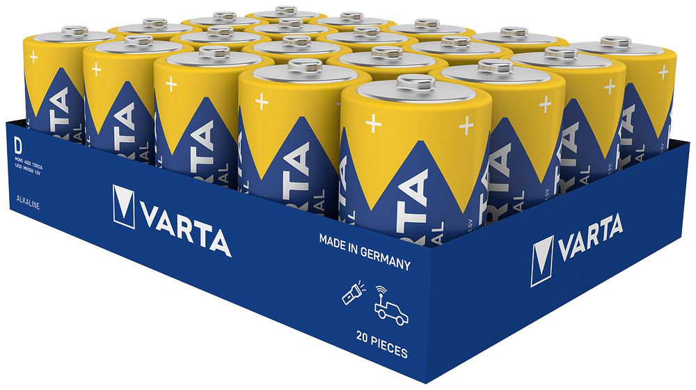 Pile alcaline VARTA Industrial D 1 pièce