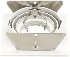 Downlight INS SLV NEW TRIA, GU10 50W quadrato IP20 bianco opaco