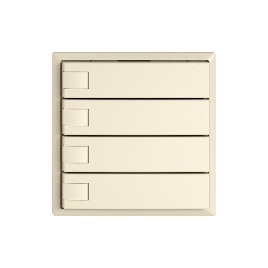 Poussoir universel EDIZIO.liv UNI SNAPFIX® 5…48V s.LED 4× comm.1T cr