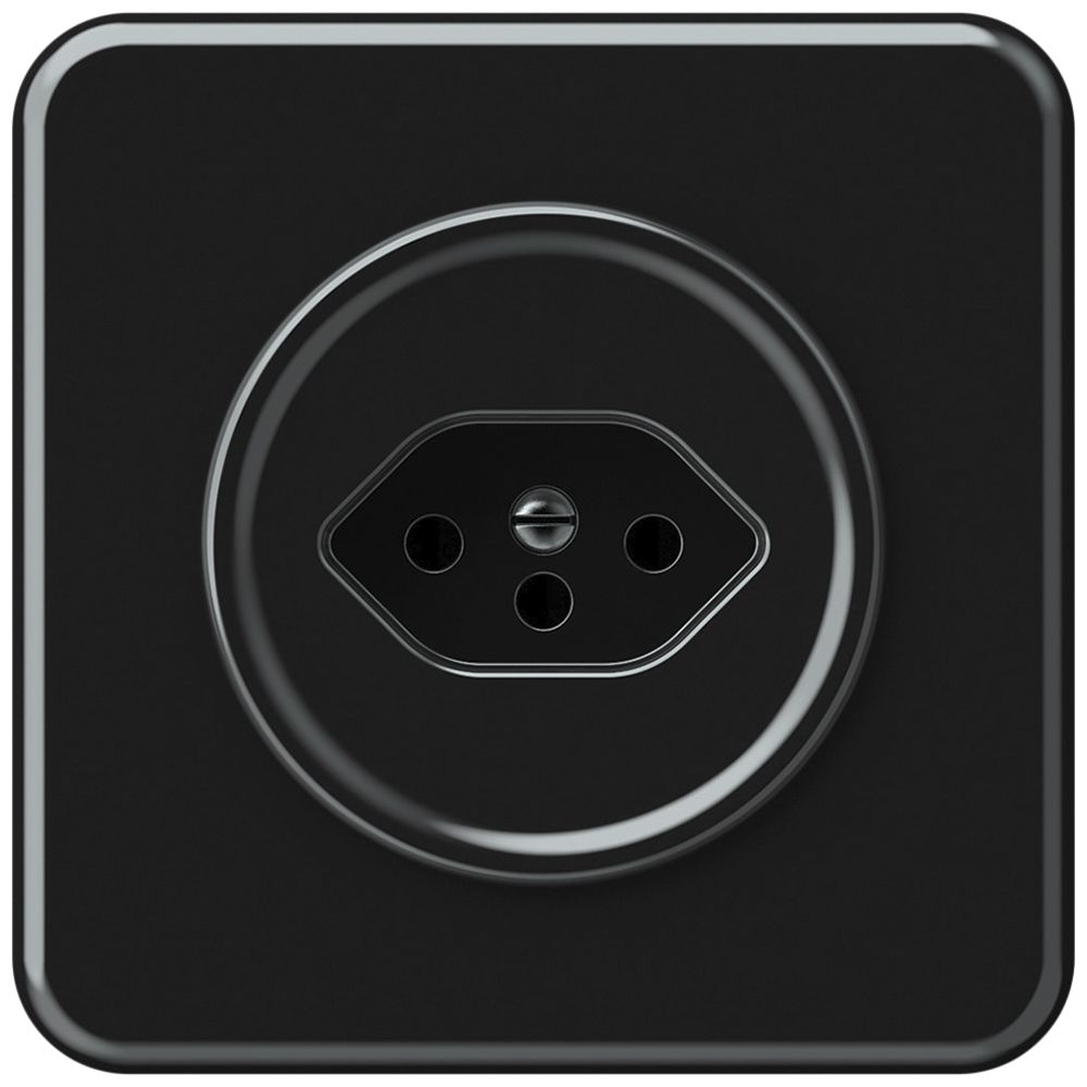 UP-Steckdose origin 1×Typ 13 10A 230V 92×92mm schwarz