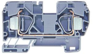 Durchgangs-Reihenklemme Woertz 2.5…16mm² 65A 600V Federzuganschluss 2×1 TH35 gu
