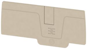 Abschlussplatte Weidmüller A-Reihe AEP 2C 6 64.93×2.1mm, beige