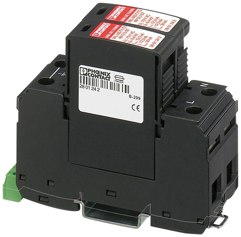 Blitzstromableiter PX VAL-MS-T1/T2 48/12.5/1+1V-FM Typ 1+2
