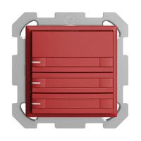 Poussoir KNX RGB ENC EDUE, 250mW, a.LED RGB, papier, 3×poussoir, C.2×T., ber