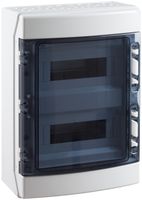 Scatola AP Elcase 446×310×148mm 2×12 moduli IP65 IK08 650°C ABS/PC grigio