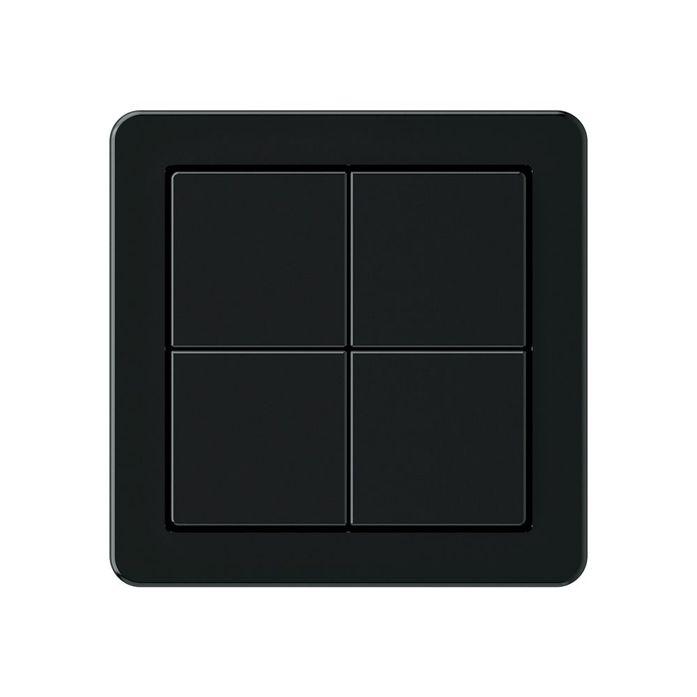 Pulsante KNX Hager BA basico A quadruplo 58×58mm nero