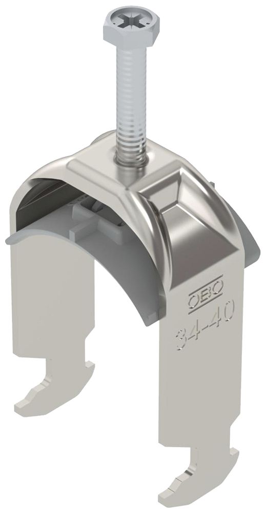 Fixation rapide BET 2056 pied à H matière synthétique 34…40mm 1×câble A2 1.4301