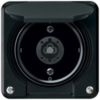 Interruttore a chiave robusto interruttore on/off 1 polo 16A 250V 86×86mm nero