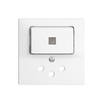 Frontset 60×60mm EDIZIOdue weiss T12 mit Linse für Kleinkombi