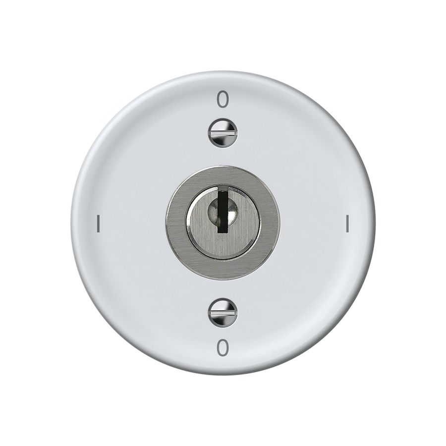 Interruttore a chiave origin interruttore 0/1L 16A 250V 0-I-0-I 60×60mm bianco