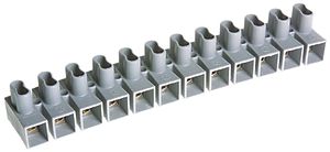 Barrette de bornes Woertz 12P 0.75…1.5mm² 17.5A 500V gris