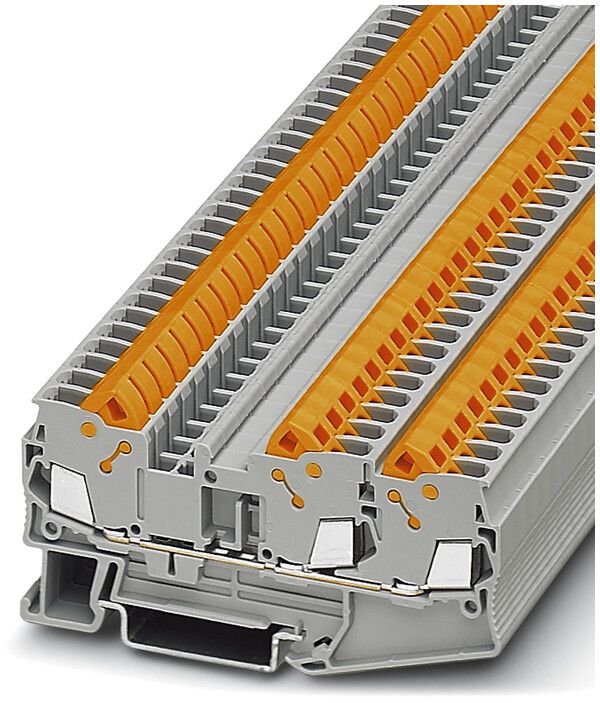 Morsetto pass.0.5…2.5mm² grigio connessione rapido QTC 2.5-TWIN