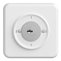 UP-Drehschalter STANDARDdue 3/1L weiss mit Sicherheitsschloss