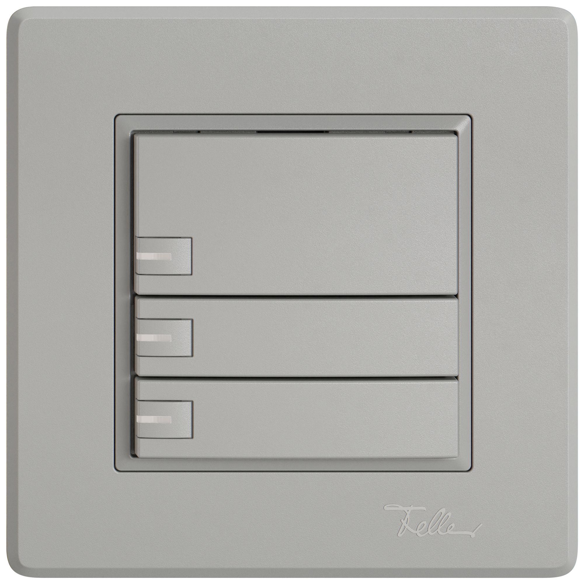 Poussoir KNX RGB ENC EDIZIO.liv SNAPFIX® capteur temp.RGB-LED 3× comm.1T grc