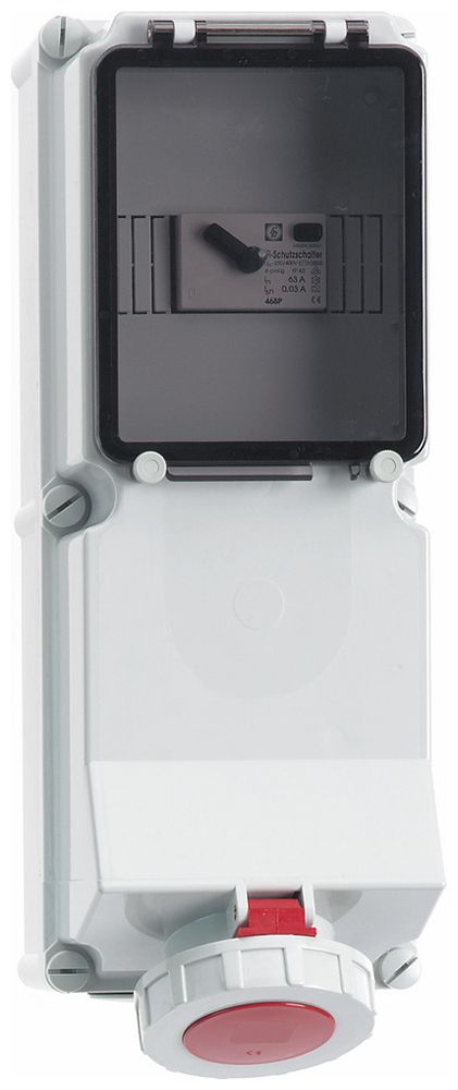 AP-Steckdose Bals CEE Quick-Connect 125A 5P 400V 6h IP67 Ni 7TE FI125A 300mA