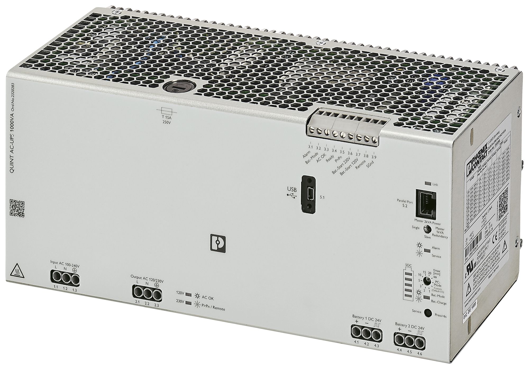 Impianto UPS PX QUINT4-UPS/1AC/1AC/1KVA IN:120/230VAC OUT:120/230VAC