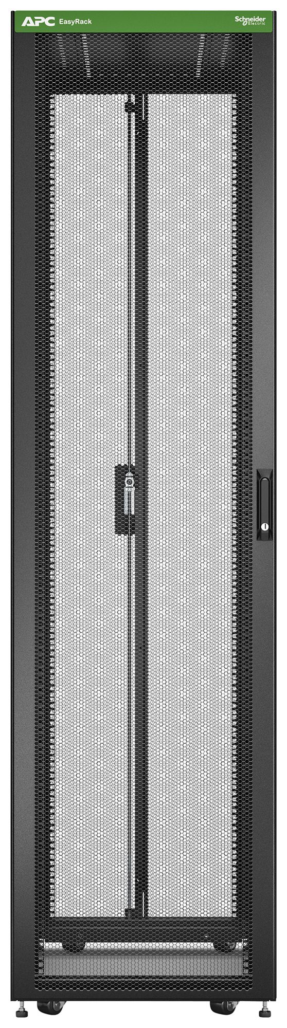 Netzwerkschrank Easy Rack 600mm/48HE/1000mm mit Boden schwarz