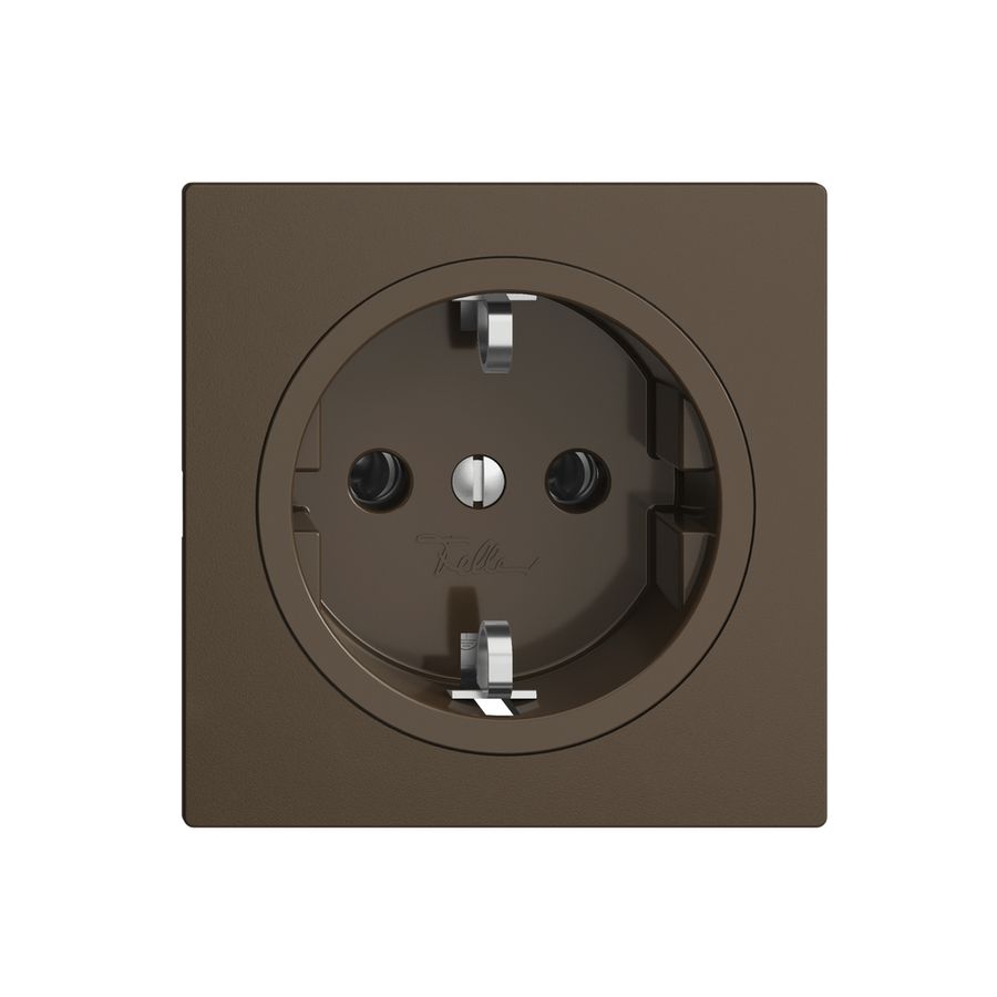 Prise SCHUKO EDIZIOdue F, 16A, 250VAC, L+N+PE coffee