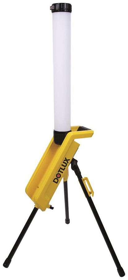 LED-Baustellenleuchte DOTLUX WORKERrocket 70W 6600lm 950 IP54 IK07 gelb