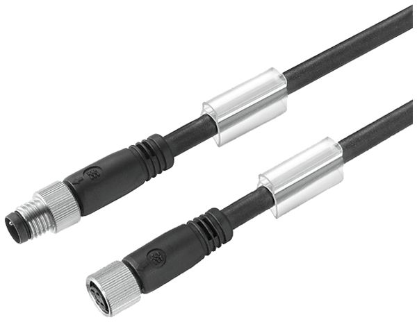 Sensor/Aktor-Kabel Weidmüller SAIL M8/M8 3L 2m Stift/Buchse gerade schwarz