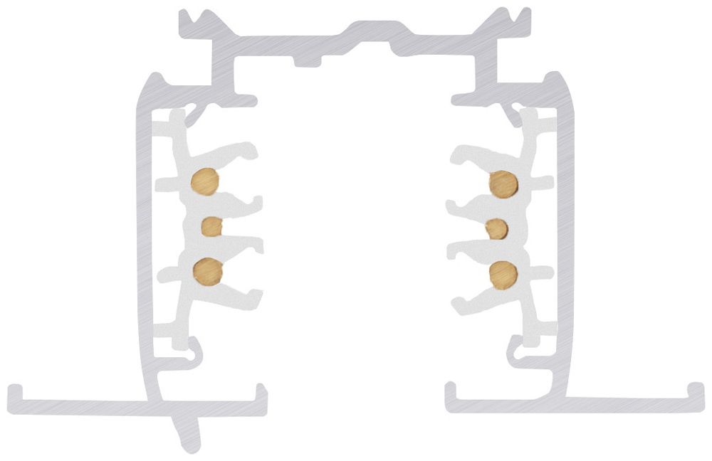 EB-Stromschiene SLV S-TRACK DALI 3-phasig 230V Aluminium 3000mm weiss