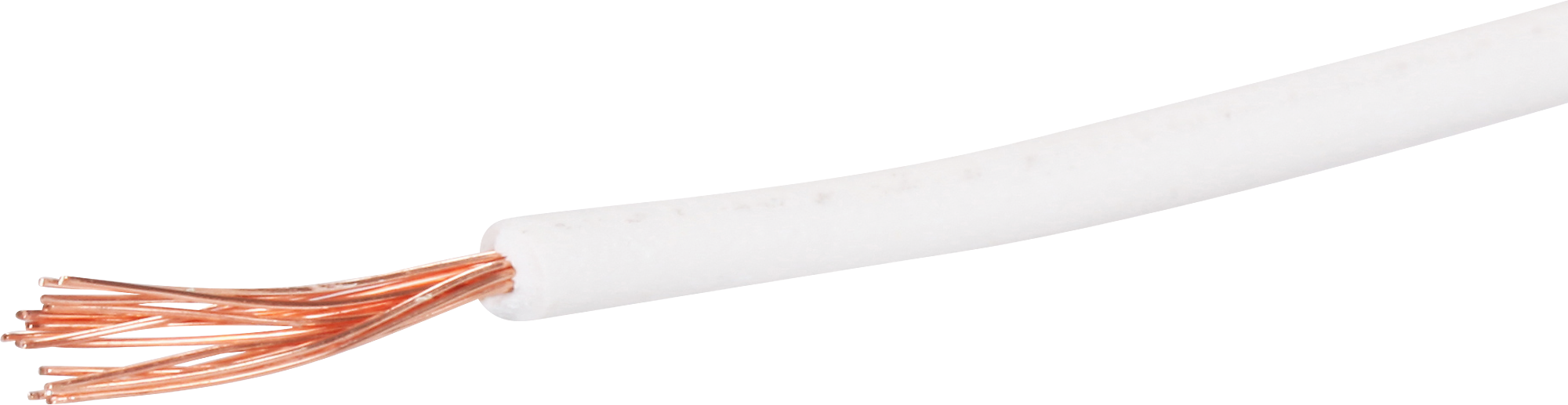 T-Litze 0.5mm² weiss Eca, Spule à 200m