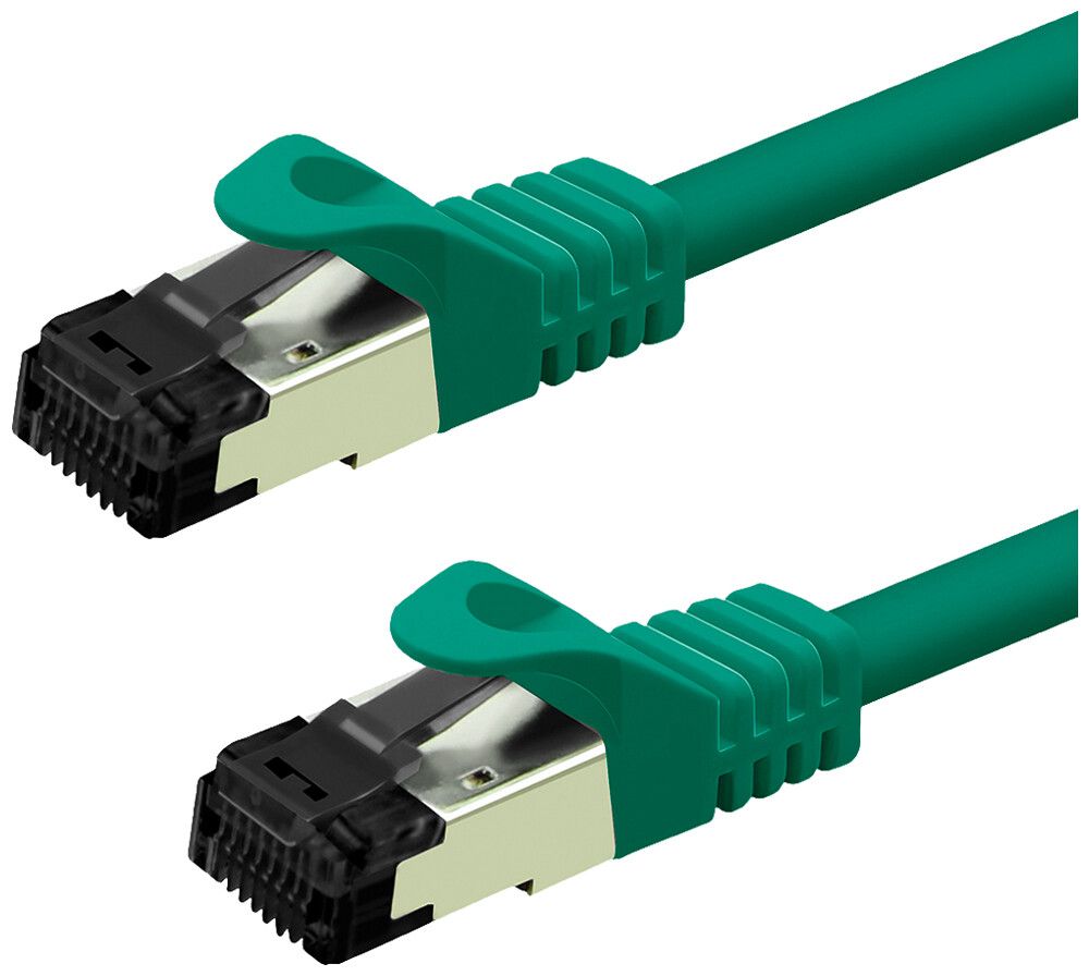 Câble patch RJ45 VALUE CAT8.1 S/FTP AWG26 1:1 LSZH vert 1m