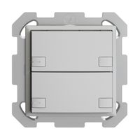 Poussoir ENC KNX 2× EDIZIOdue colore gris clair RGB avec LED