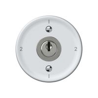 Schlüsselschalter origin Umschalter 3/1L 16A 250V 1-2-1-2 60×60mm weiss