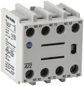 Hilfskontaktblock AB 100-FA22, 2S+2Ö, frontseitig ansteckbar
