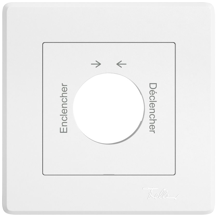 UP-Montageset EDIZIO.liv SNAPFIX® f.Schwenktaster m.Schloss Encl.→ ← Décl.ws