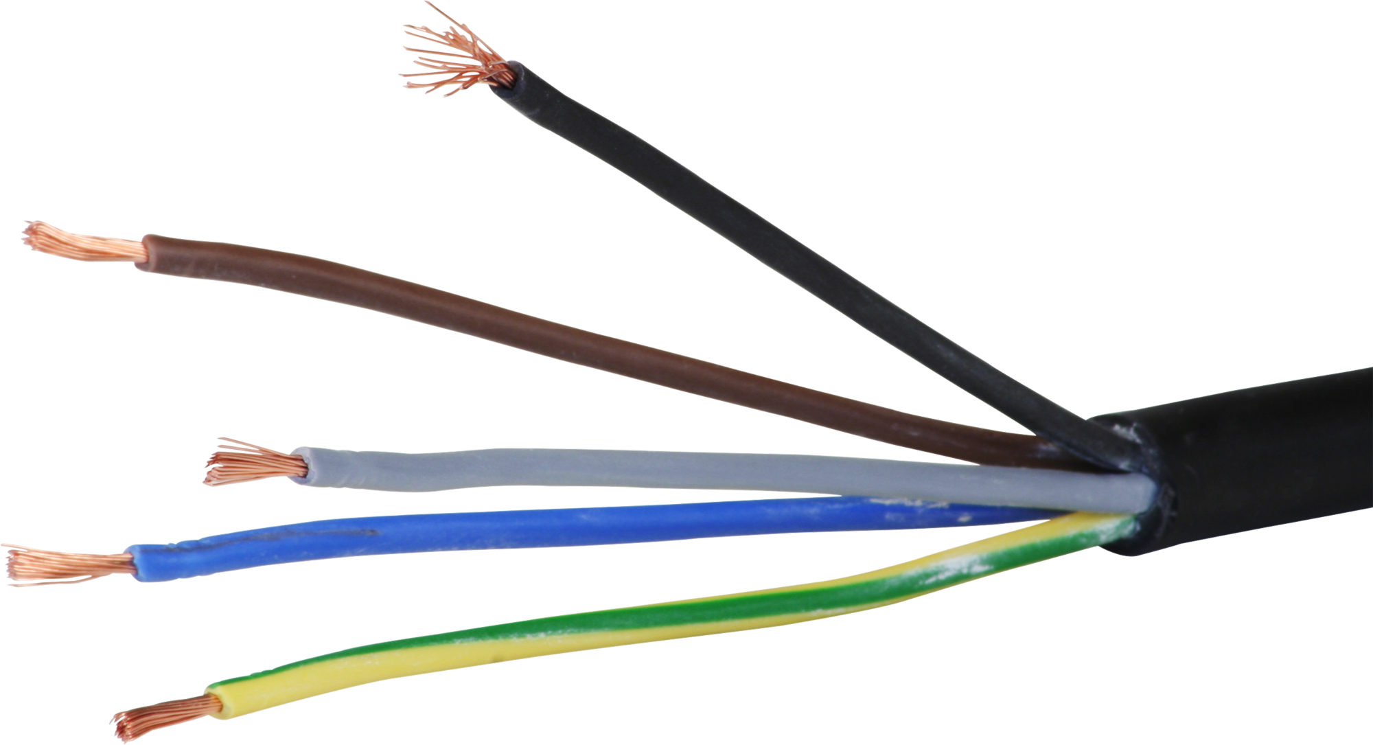 Kabel Td 5×1.5mm² 3LNPE schwarz Eca