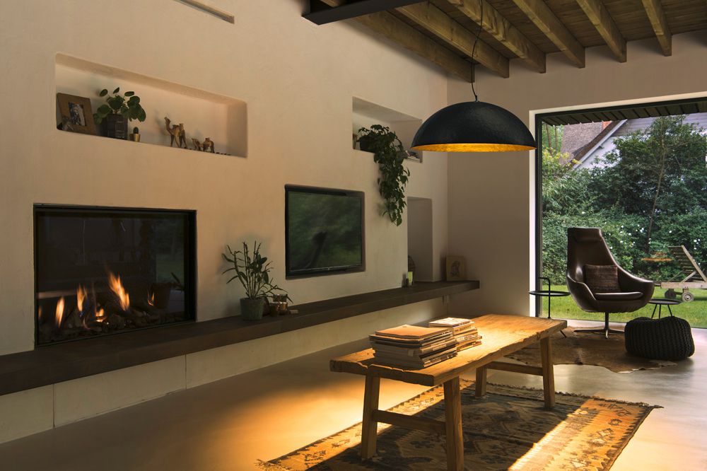 Pendelleuchte SLV FORCHINI 70 PD 40W Ø700mm schwarz/gold