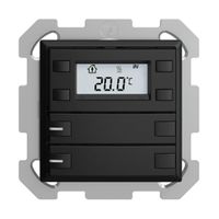 Pulsante RTH INC KNX 2×EDIZIOdue FM nero, con LED RGB