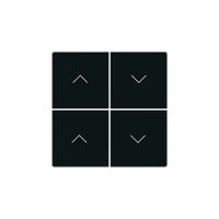 KNX-Storentasterfront Hager BA basico Z 4-fach schwarz