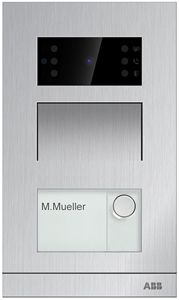 AP-Video-Aussenstation ABB-Welcome IP, 2 Tasten, Mini, Aluminium