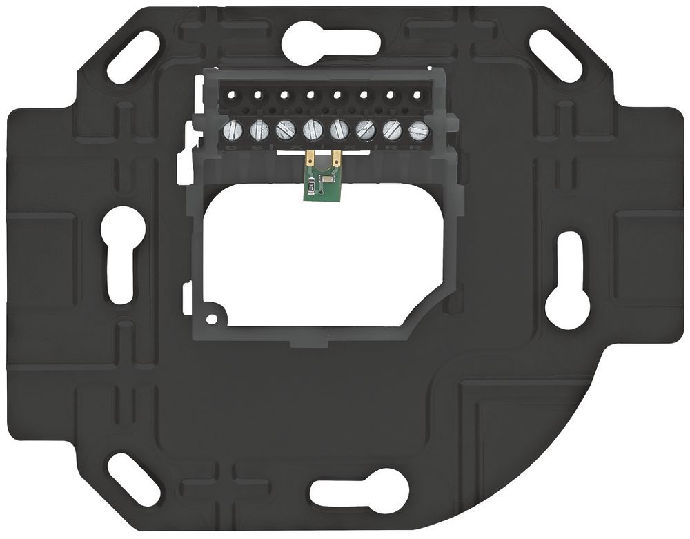 Stabilisierungsplatte Hager für elcom.touch/elcom.fon, Stahl, schwarz
