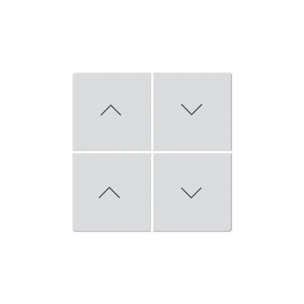 Face poussoir pour stores KNX Hager BA basico Z quadruple blanc