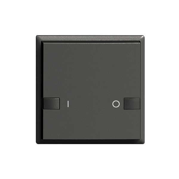 Poussoir ENC ZEP 1c/1t ON-OFF station centr./sec. EDIZIOdue noir