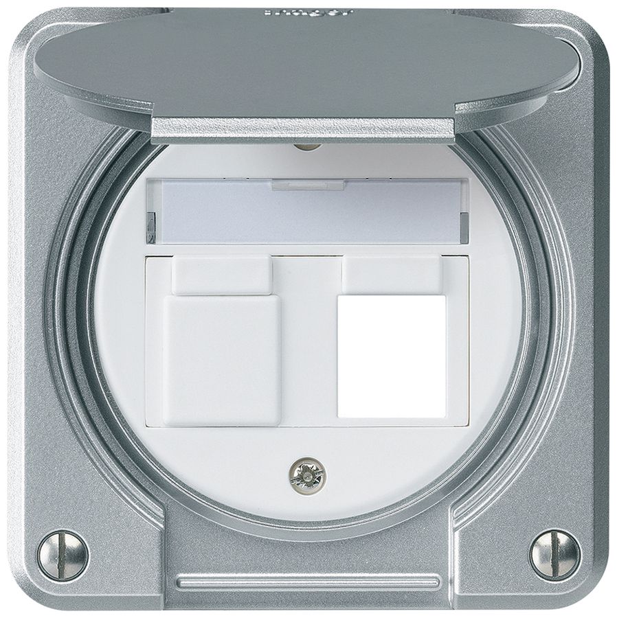 Kit di montaggio INC robusto IP55 piatto alluminio per 2×Keystone