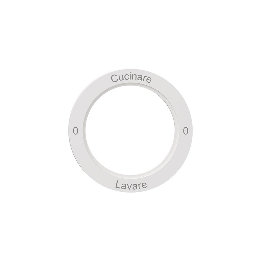 Kennscheibe NEVO, f.Drehschalter, 0-Cucinare-0-Lavare, weiss