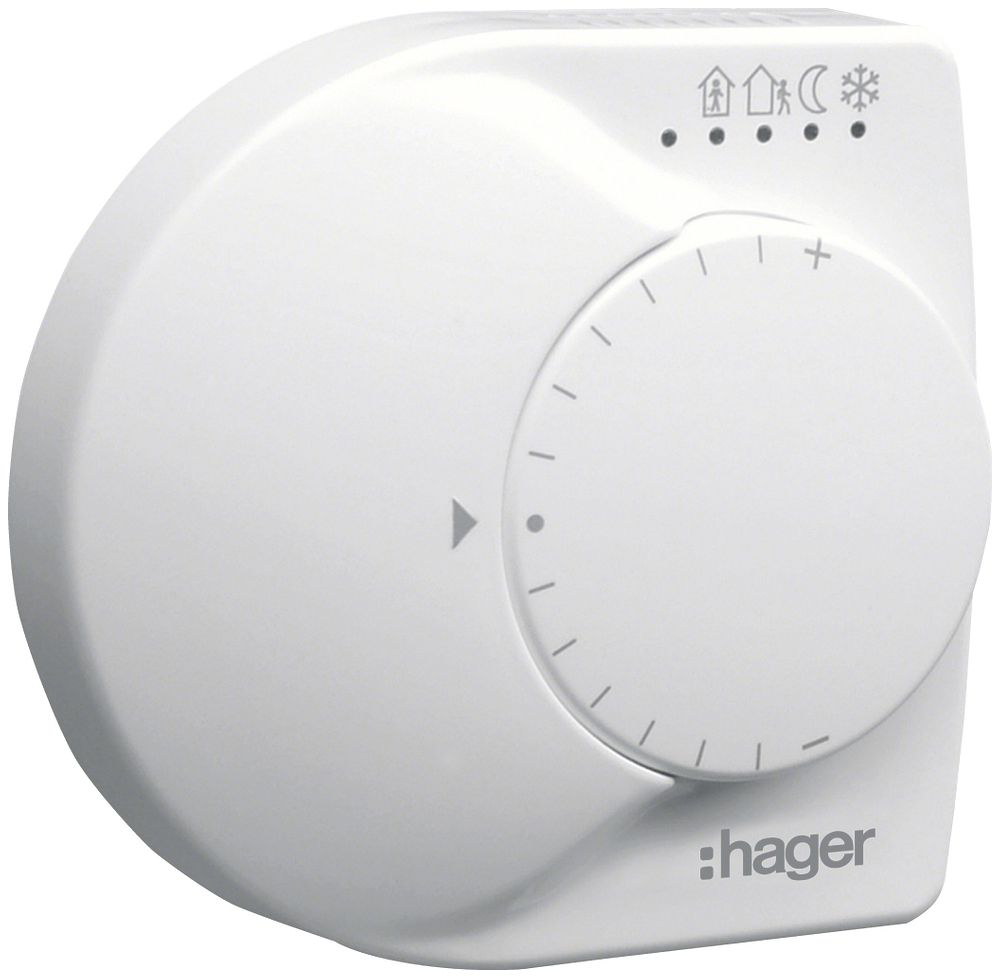 AP-KNX-Temperaturregler Hager TF018 weiss