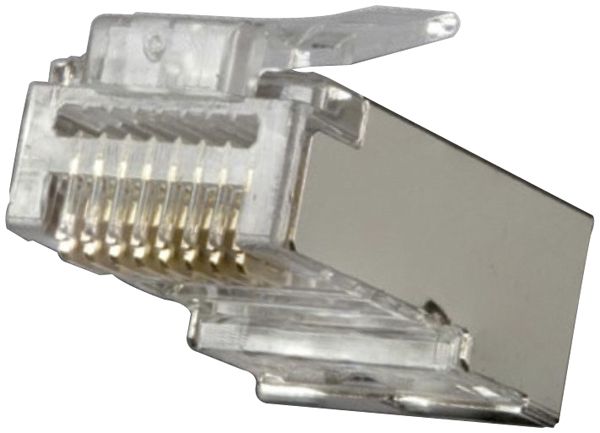 Fiche à sertir RJ45 FANTON cat.6 blindé dorés 100×RJ45 en sachet