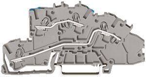 Morsetto a piani d'inst.WAGO 2.5mm² N/L grigio